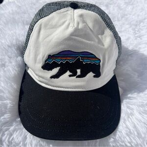 Patagonia Bear Logo Mesh Trucker Hat